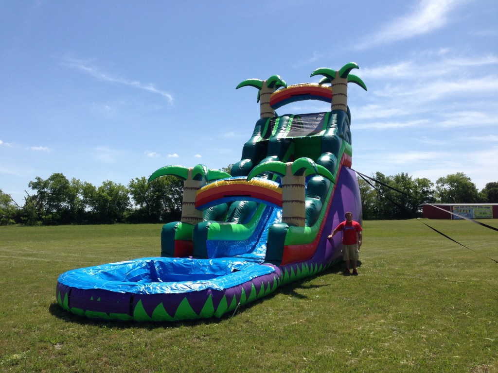 20ft Tropical Water Slide Inflatable Water Slides for Rent