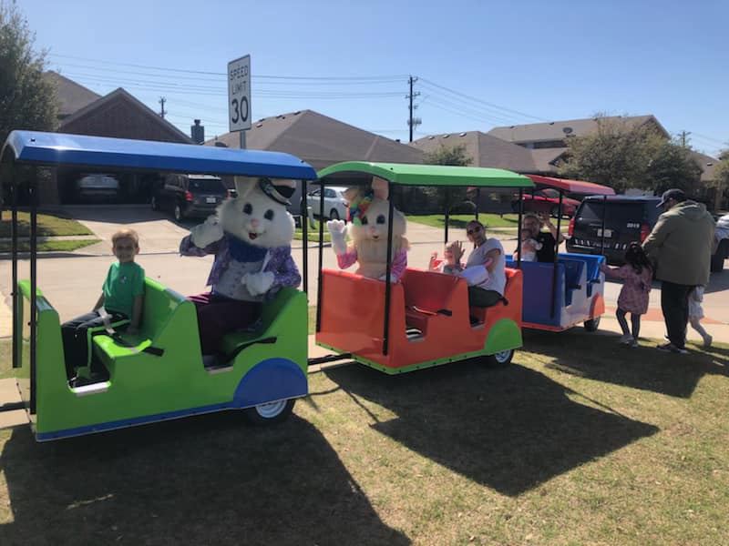 trackless train rental Allen Texas