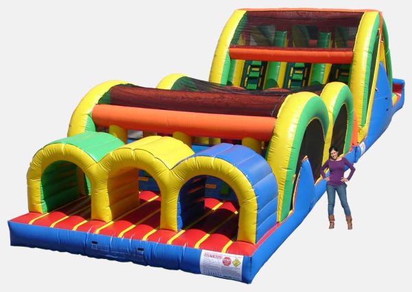 3 Lane Mega Thrill Obstacle Course for Rent
