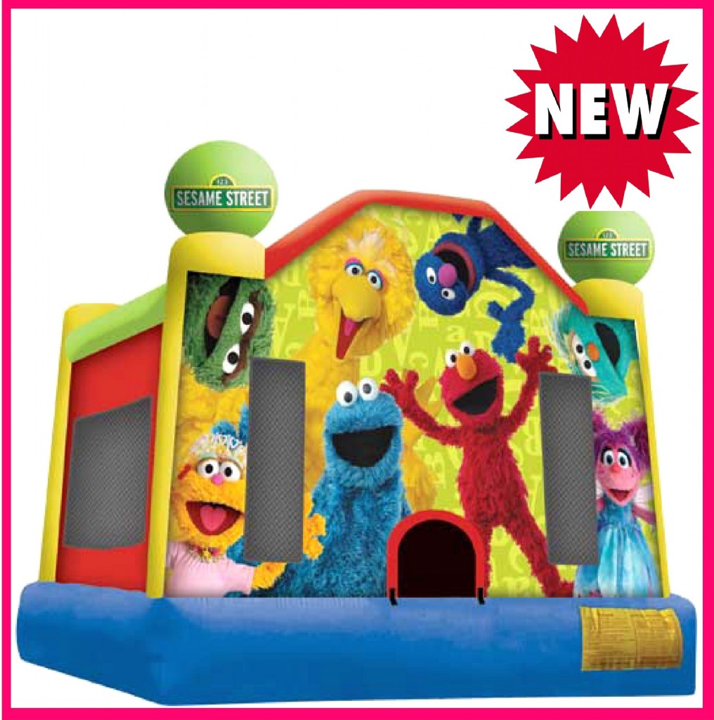 Elmo & Sesame Street Inflatable Bounce House Rentals Jumpers Clown