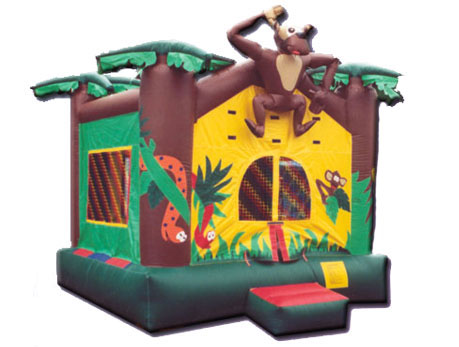 JumpOrange Duralite Safari Party House Bounce House Backyard Party Moonwalk Size 13x13 