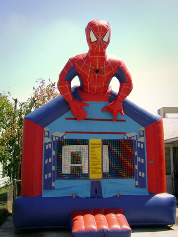 Half Spiderman Inflatable Bounce House Rentals | Jumpers Half Spiderman Inflatable Bounce House Rentals | Jumpers