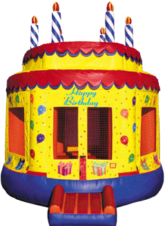 Birthday Cake Inflatable Bounce House Rentals | Jumpers