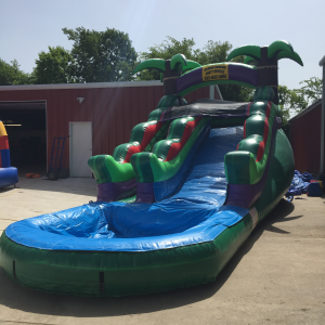 15 Ft Tropical Inflatable Water Slides for Rent