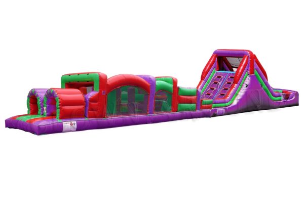 75 ft Super Obstacle Course for Rent – Purple/Red/Green 75 ft Super Obstacle Course for Rent – Purple/Red/Green