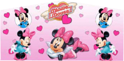 Minnie Mouse Panel Bounce House Combo | Combo Bounce House