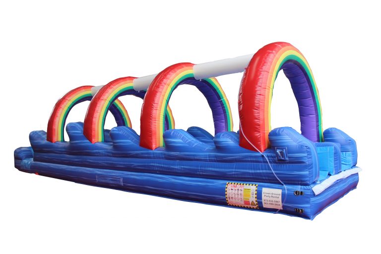 Rainbow Dual Slipnslide Inflatable Water Slides for Rent