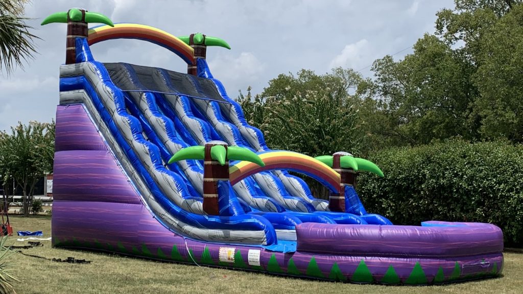 Water Slides Triple Lane Water Slide Inflatable Rentals