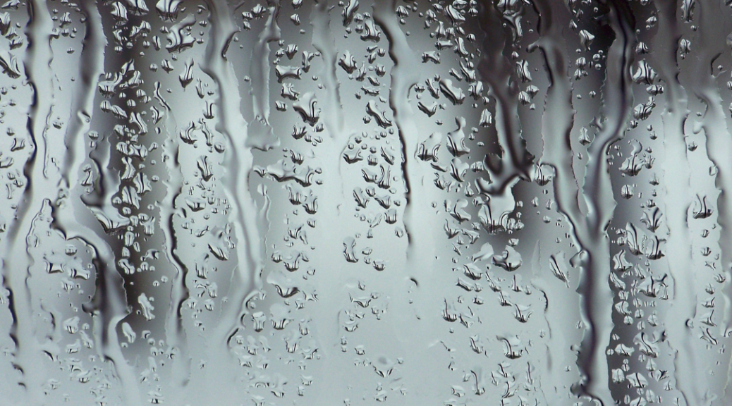 rain texture on window