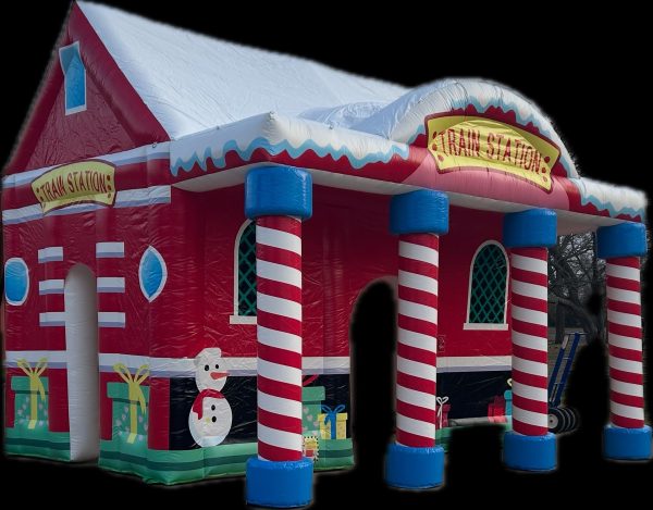 Christmas Train Station Front Side